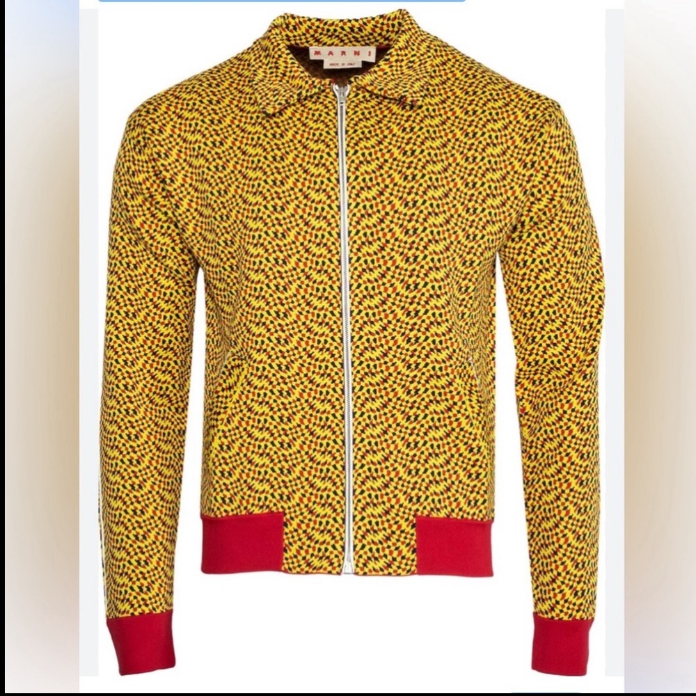 NWT Marni Jacquard Sports Jacket   “Maize”